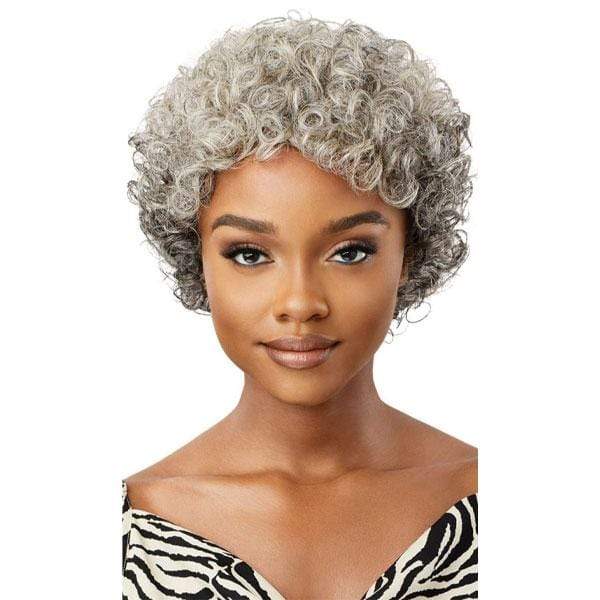 Outre 100% Human Hair Fab & Fly Gray Glamour Wig - VERONICA - Mose Wig