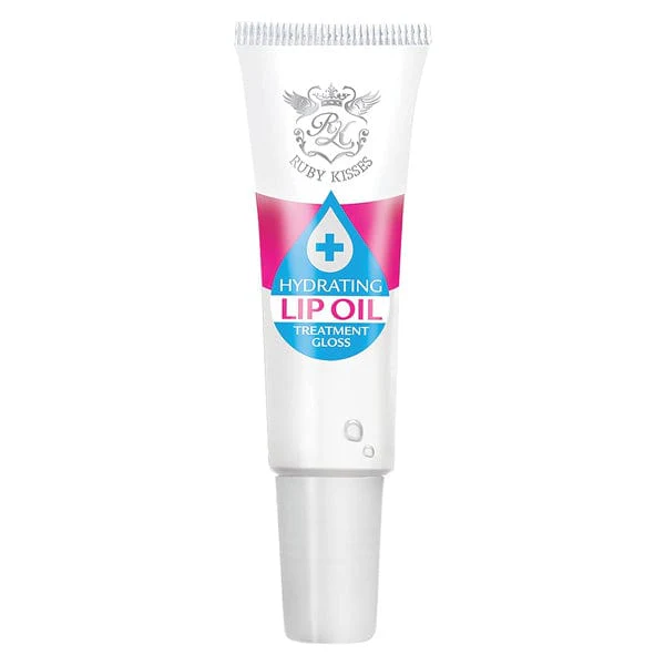 Ruby Kisses Hydrating Lip Oil-Clear-RLO01-0.33oz - (C) - Mose Wig
