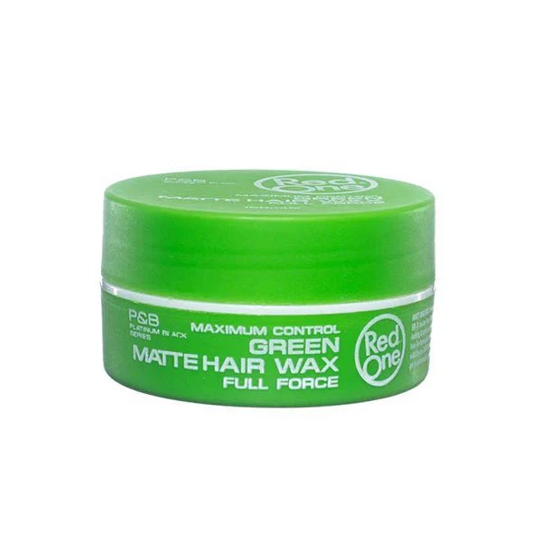 REDONE - Maximum control Green Matte Hair Wax Full Force - 5oz/150ml - (C) - Mose Wig