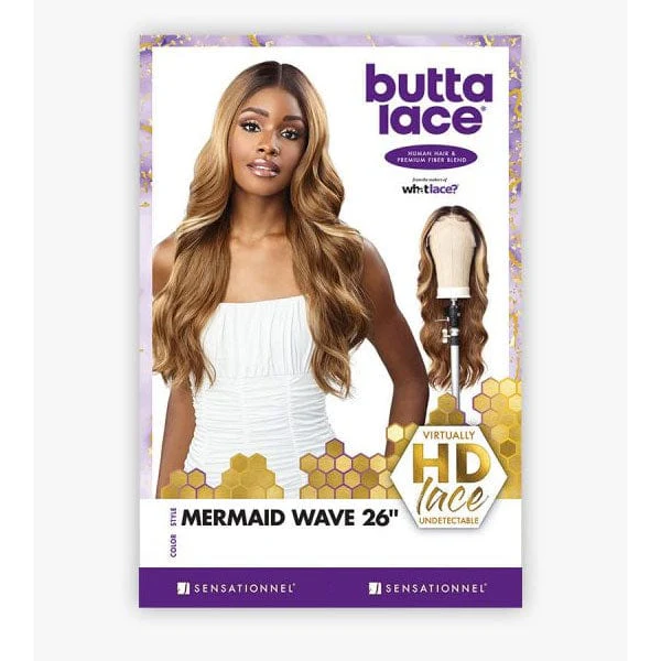 Sensationnel Butta Human Hair Blend Lace Front Wig - MERMAID WAVE 26