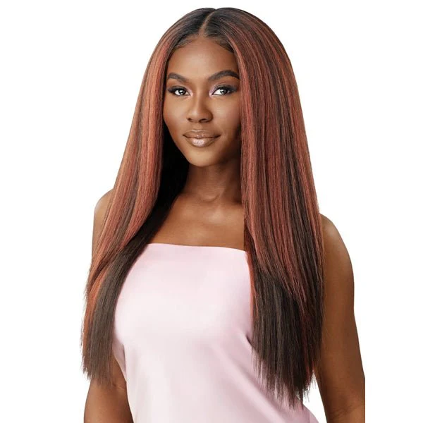 Outre Airtied Human Hair Blend Glueless 13X6 HD Lace Front Wig - HHB PERM YAKI 26