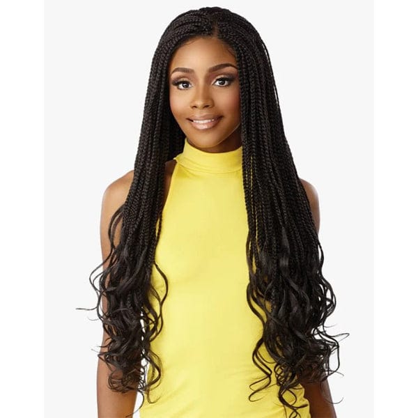 Sensationnel Cloud 9 4x4 Braid Lace Front Wig - BRAIDED BOX FRENCH CURL 30�� - Mose Wig