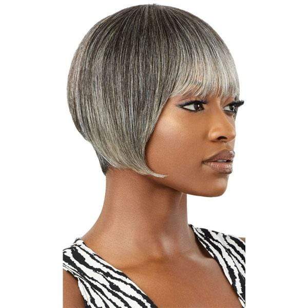 Outre 100% Human Hair Fab & Fly Gray Glamour Wig - HARRIET - Mose Wig