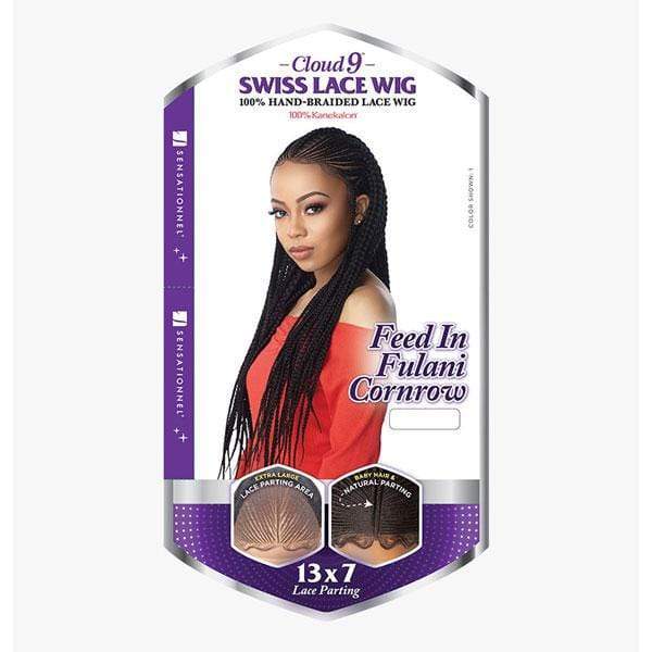 Sensationnel Cloud 9 Synthetic 13x7 Lace Parting Swiss Braid Lace Wig - FEED IN FULANI CORNROW - Mose Wig
