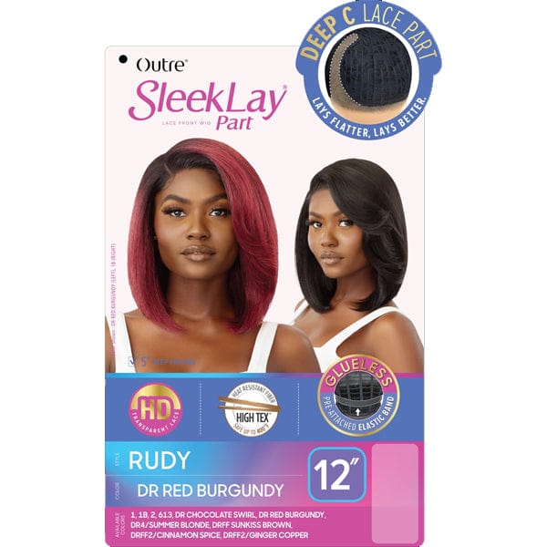 Outre Synthetic Sleeklay Part HD Lace Front Wig - RUDY - Mose Wig