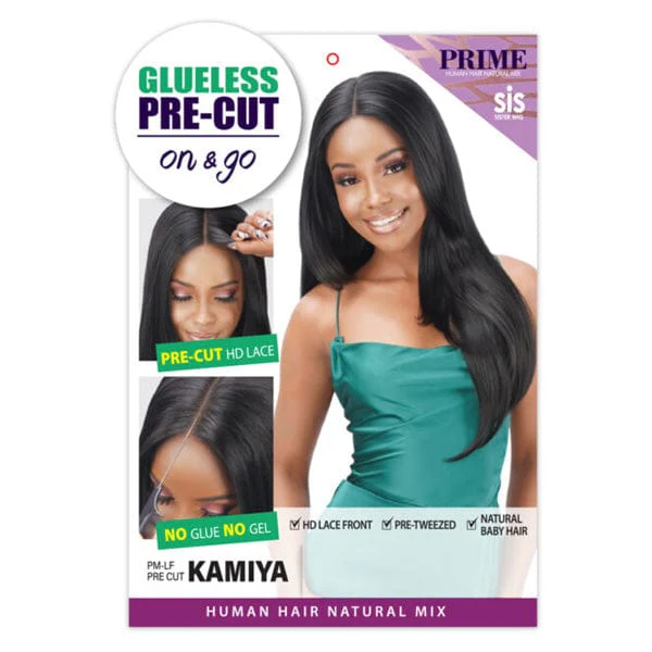Zury Sis Prime Glueless Human Hair Blend Pre-Cut HD Lace Front Wig - KAMIYA - Mose Wig