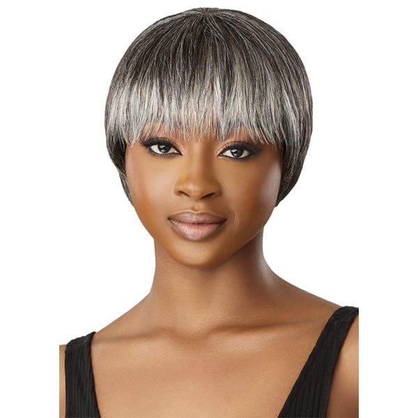 Outre 100% Human Hair Fab & Fly Gray Glamour Full Cap Wig - HH ZAIDA - Mose Wig