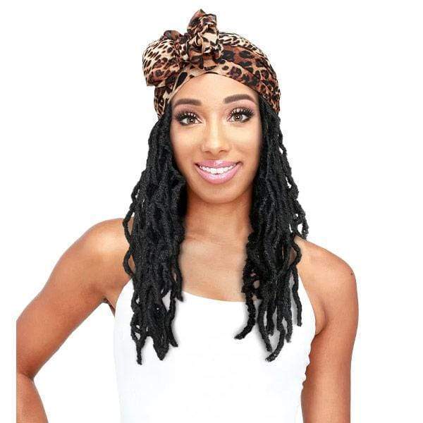 Zury Sis Synthetic Hair Scarf Wig - SF WIGGLE LOC - Clearance - Mose Wig