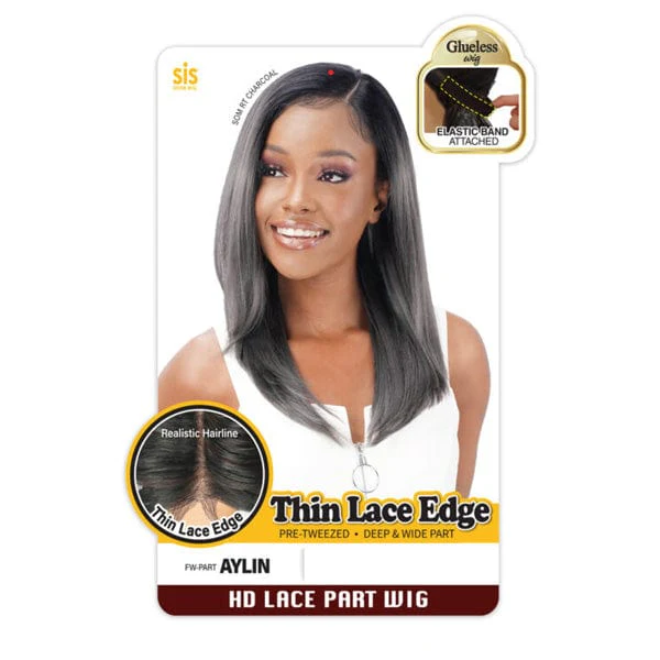Zury Sis Synthetic Thin Lace Edge Glueless HD Lace Part Wig - AYLIN - Mose Wig