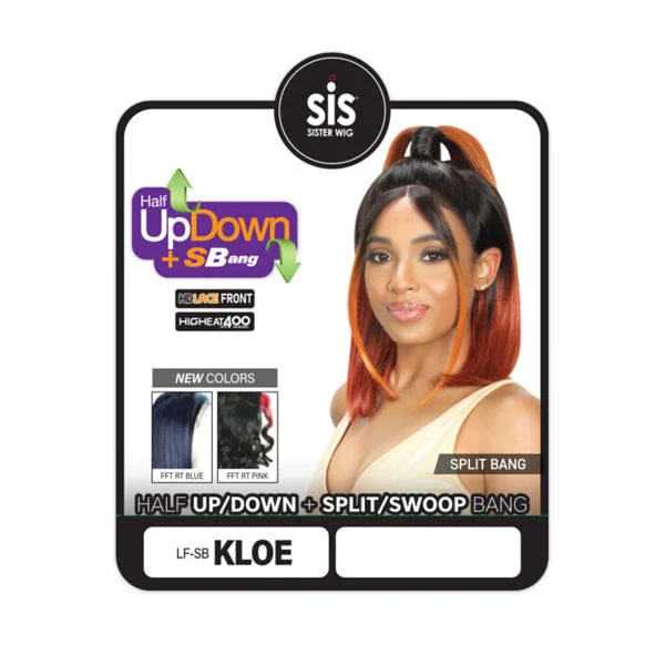 Zury Synthetic Half Up Down + SBang Lace Front Wig - LS SB KLOE - Mose Wig