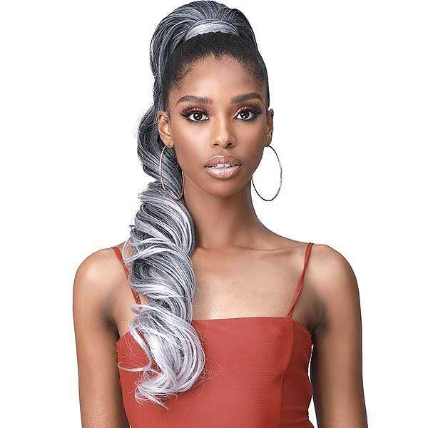 Bobbi Boss Miss Origin Tress Up Human Hair Blend Ponytail - MOD025 LOOSE CURL 28