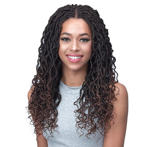Bobbi Boss Synthetic Hair Lace Front Wig - MLF622 MICRO LOCS FEATHER TIPS 22 - Mose Wig