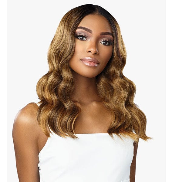 Sensationnel Butta Human Hair Blend Lace Front Wig - BEACH WAVE 20