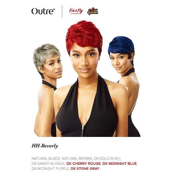 Outre 100% Human Hair Fab & Fly Full Cap Wig Color Queen - BEVERLY - Mose Wig