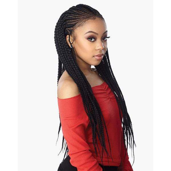 Sensationnel Cloud 9 Synthetic 13x7 Lace Parting Swiss Braid Lace Wig - FEED IN FULANI CORNROW - Mose Wig