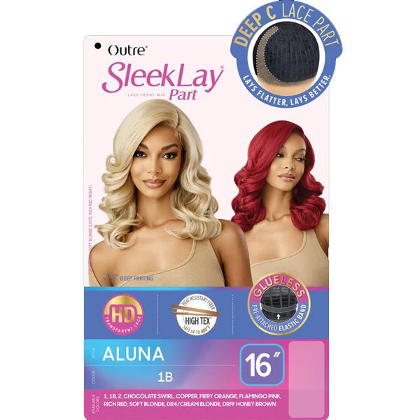 Outre Synthetic Sleeklay Part HD Lace Front Wig -  ALUNA - Mose Wig