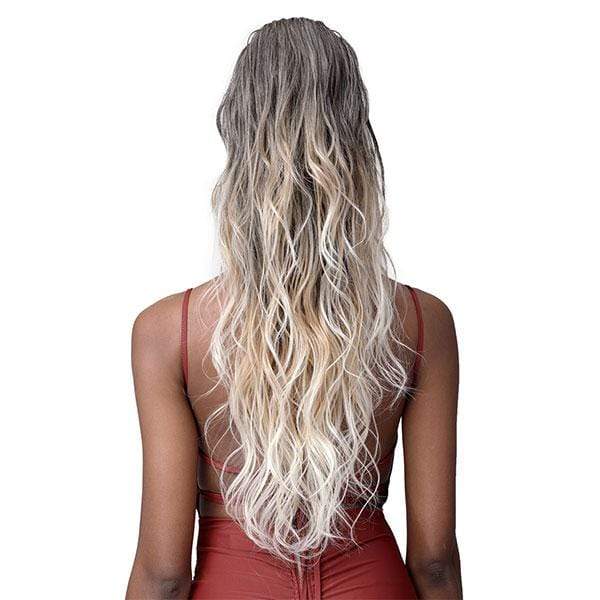 Bobbi Boss Miss Origin Tress Up Human Hair Blend Ponytail -MOD024 LOOSE WAVE 28