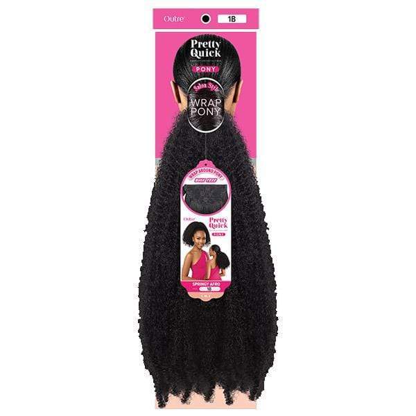 Outre Pretty Quick Synthetic Wrap Ponytail - SPRINGY AFRO - Mose Wig
