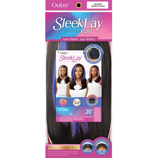 Outre Synthetic Sleeklay Part HD Lace Front Wig - ETINA - Mose Wig