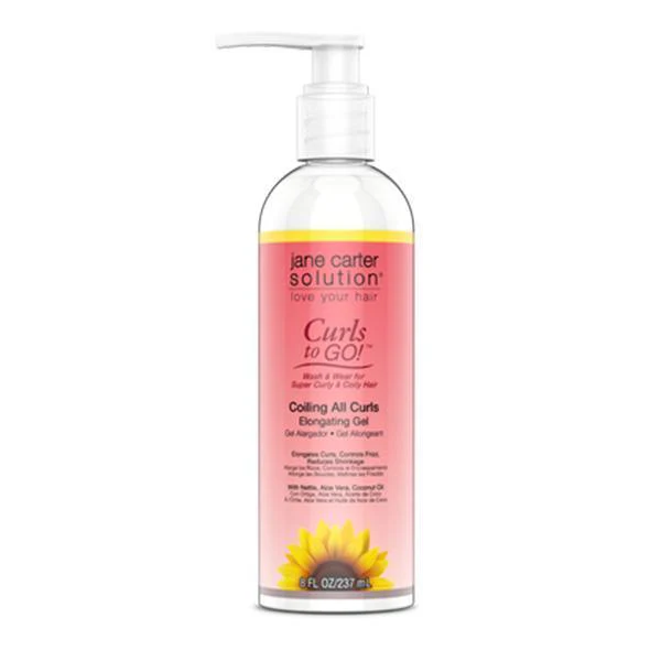 Jane Carter Solution Curls To Go - Coiling All Curls Elongating Gel 8 Fl oz - (C) - Mose Wig