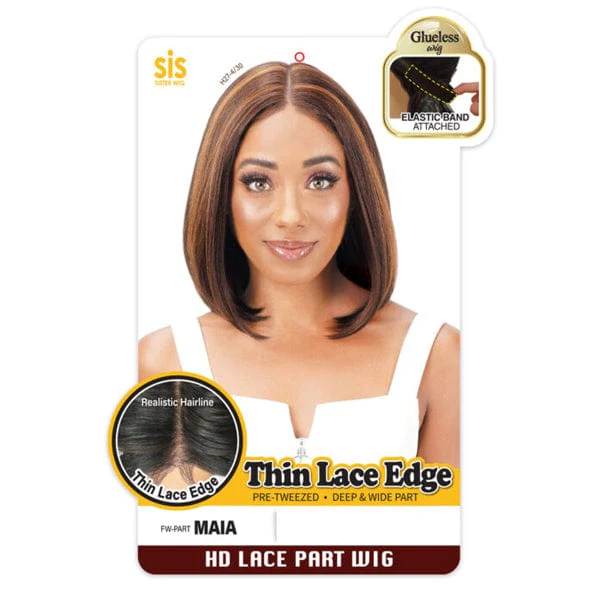 Zury Sis Synthetic Thin Lace Edge Glueless HD Lace Part Wig - MAIA - Mose Wig