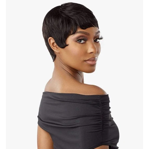 Sensationnel Empire Salt & Pepper 100% Human Hair Celebrity Series Wig - EVIE - Mose Wig