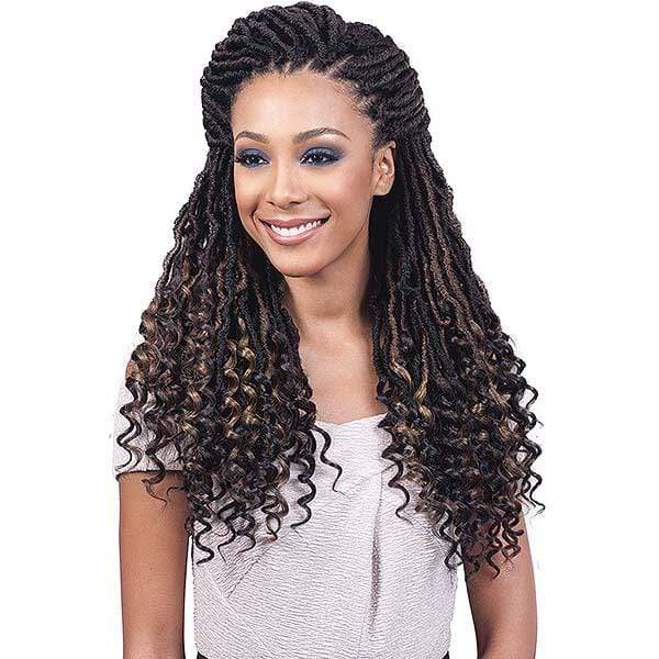 Bobbi Boss African Roots Collection Crochet Braid - NU LOCS CURLY TIPS 20