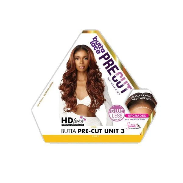 Sensationnel Butta Synthetic Pre Cut Glueless HD Lace Wig - BUTTA PRE CUT UNIT 3 - Mose Wig