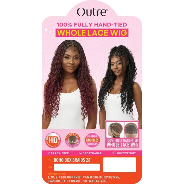 Outre Synthetic 100% Fully Hand-tied Whole Lace Wig - BOHO BOX BRAIDS 28