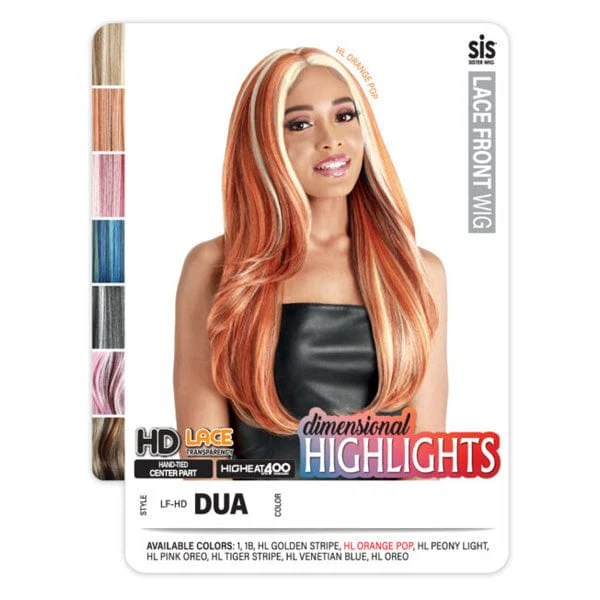 Zury Sis Dimensional Highlights Synthetic HD Lace Front Wig - LF HD DUA - Clearance - Mose Wig
