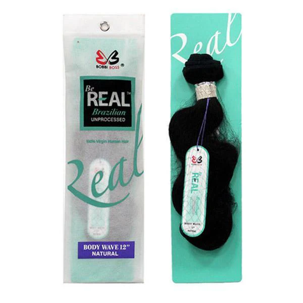 Bobbi Boss BeReal 100% BRAZILIAN VIRGIN HUMAN HAIR - Body Wave 10