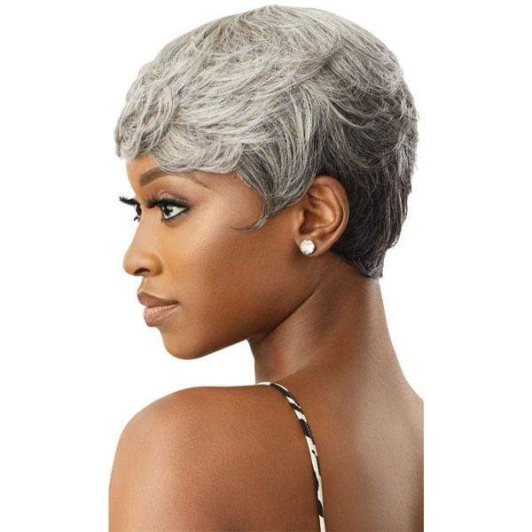 Outre 100% Human Hair Fab & Fly Gray Glamour Wig - ADDISON - Mose Wig