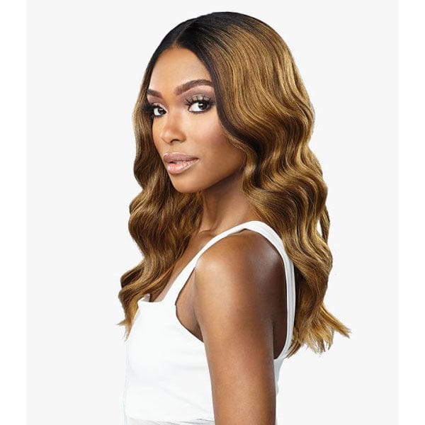 Sensationnel Butta Human Hair Blend Lace Front Wig - BEACH WAVE 20