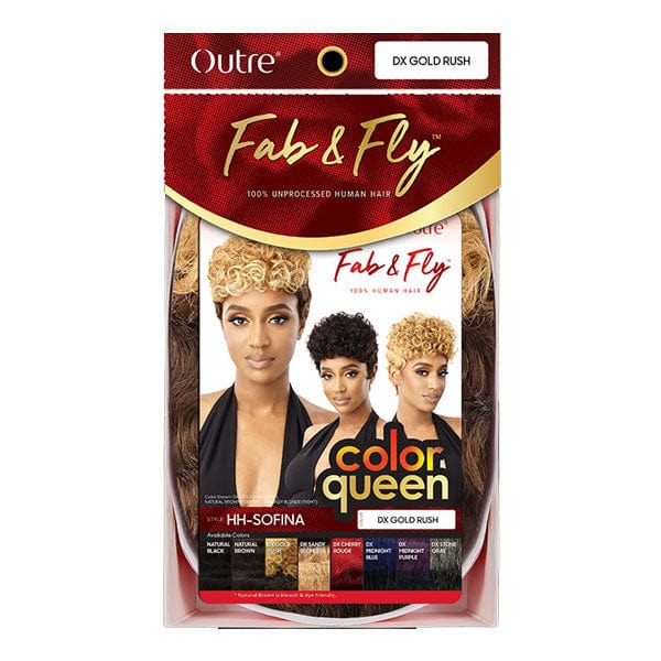 Outre 100% Human Hair Fab & Fly Full Cap Wig Color Queen - SOFINA - Mose Wig