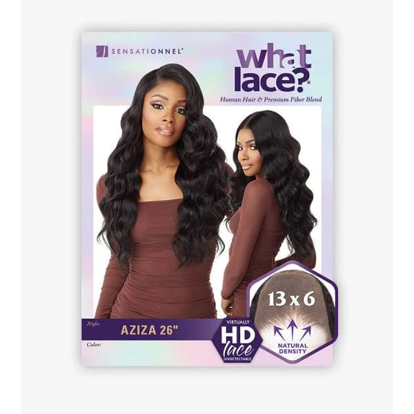 Sensationnel Cloud9 What Lace Human Hair Blend 13x6 Frontal Lace Wig - AZIZA 26