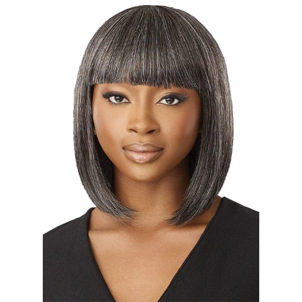 Outre 100% Human Hair Fab & Fly Gray Glamour Full Cap Wig - HH DERIA - Mose Wig