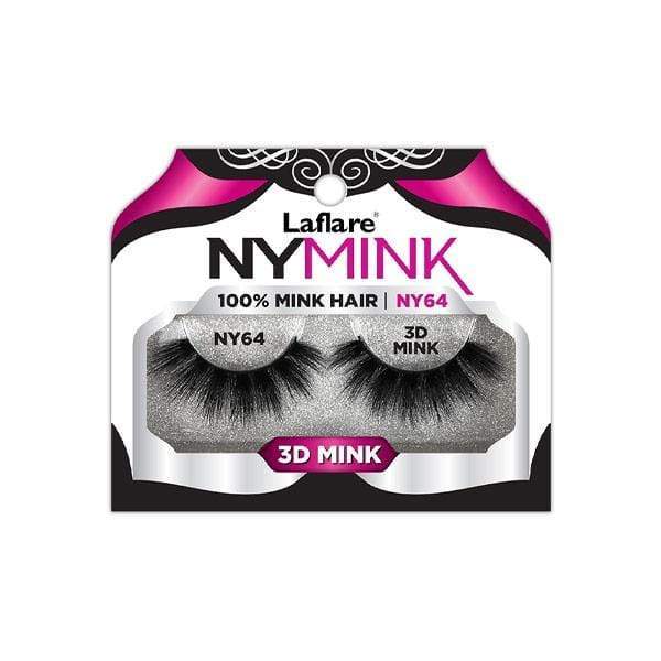Laflare 3D NY Mink Hair Eyelashes - (C) - Mose Wig
