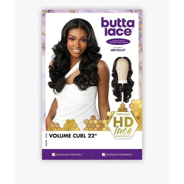 Sensationnel Butta Human Hair Blend Lace Front Wig - VOLUME CURL 22