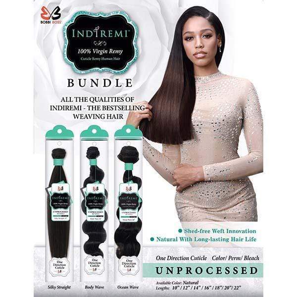 Bobbi Boss Indi Remi 100% Natural Virgin Human Hair Weave Bundle - BODY WAVE 10