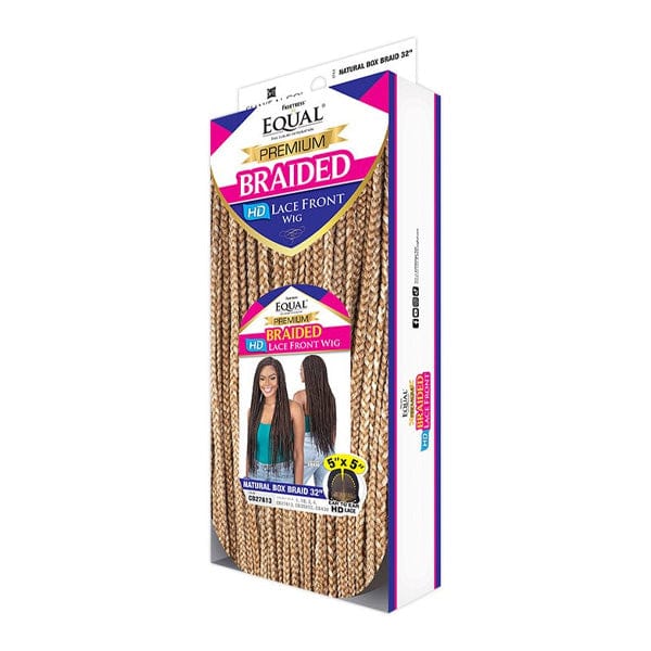 Freetress Equal Synthetic Braided Lace Front Wig -  NATURAL BOX BRAID 32