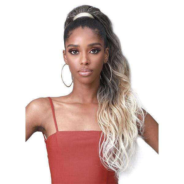Bobbi Boss Miss Origin Tress Up Human Hair Blend Ponytail -MOD024 LOOSE WAVE 28