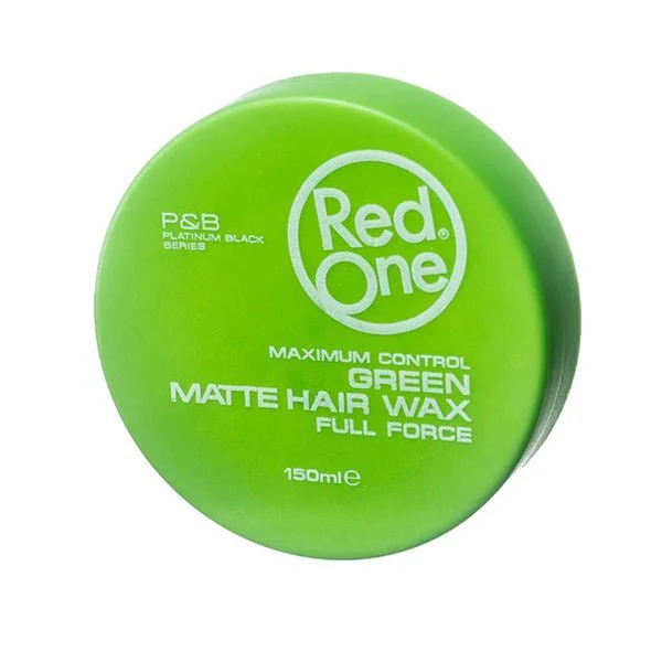 REDONE - Maximum control Green Matte Hair Wax Full Force - 5oz/150ml - (C) - Mose Wig