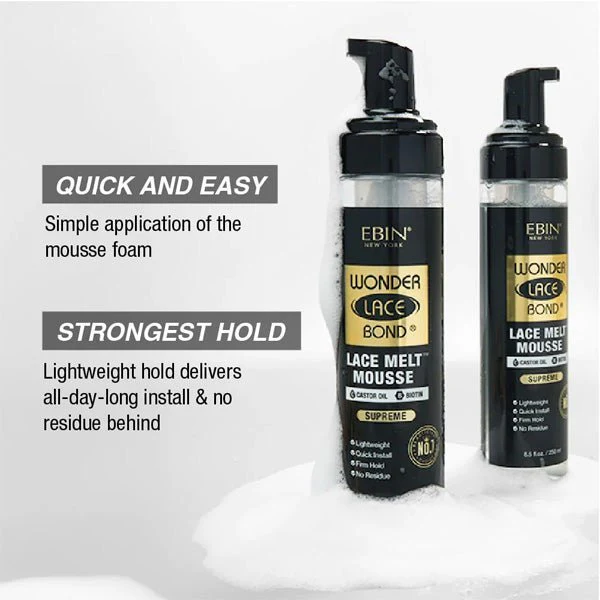 EBIN NEW YORK - WONDER LACE BOND LACE MELT MOUSSE Supreme - (C) - Mose Wig