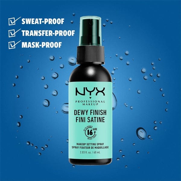 NYX PROFESSIONAL Makeup Setting Spray(2.03oz) - Dewy Finish - (C) - Mose Wig