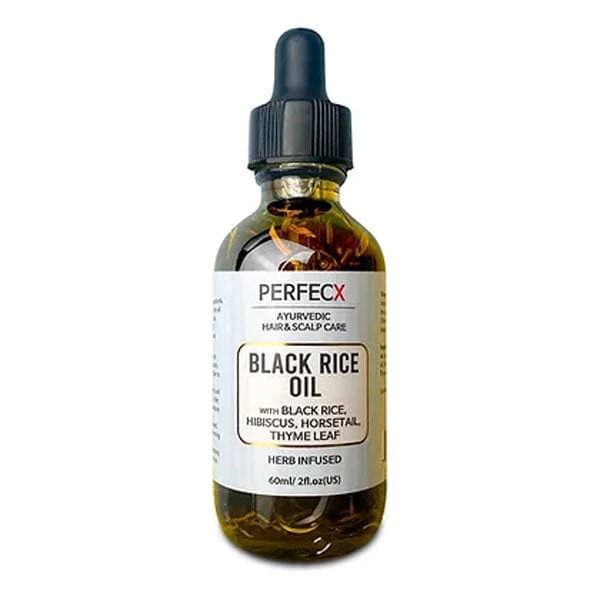PERFECX [Herbal Infused, Ayurvedic] - BLACK RICE OIL - 2oz - (C) - Mose Wig