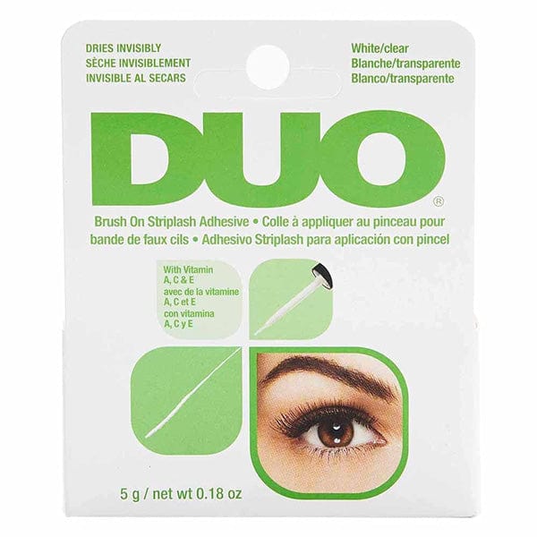 DUO Brush-On Lash Adhesive with Vitamins A,C&E-White/Clear-0.18oz-(C) - Mose Wig