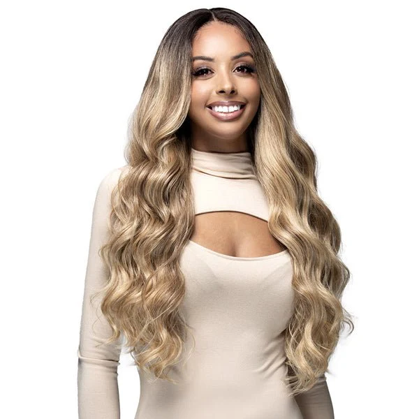Bobbi Boss Human Hair Blend 13X4 Swiss Lace Front Wig - MBLF403 HANNIE - Mose Wig