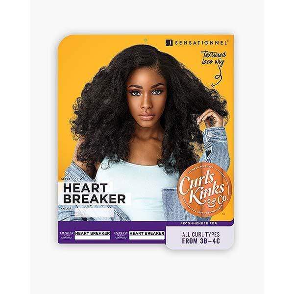 Sensationnel Empress Curls Kinks & CO Textured Synthetic Lace Front Wig - HEART BREAKER - Mose Wig