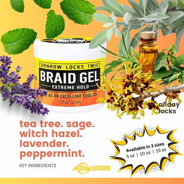 AllDay Locks Braid Gel Extreme Hold - (C) - Mose Wig