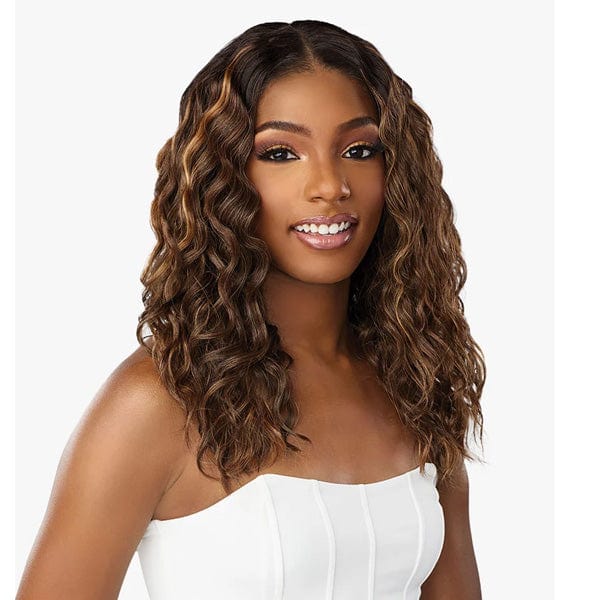 Sensationnel Butta Human Hair Blend Lace Front Wig - LOOSE CURLY 18